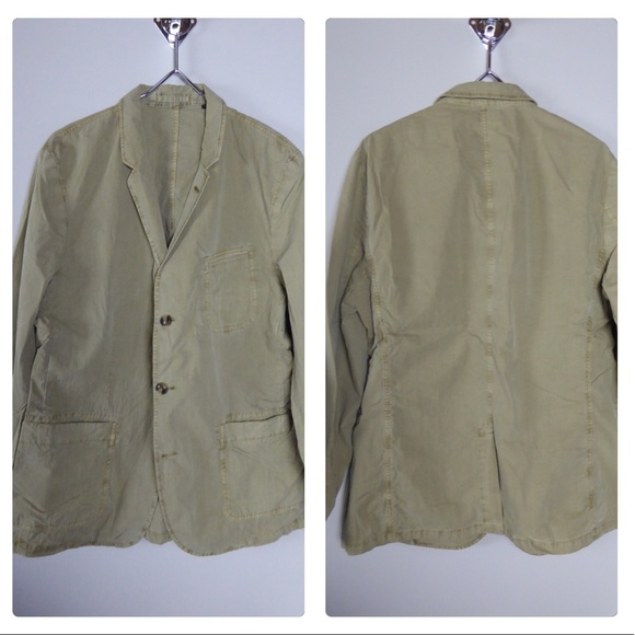 Lucky Brand Ace Garment Dyed Cotton Blazer Jacket